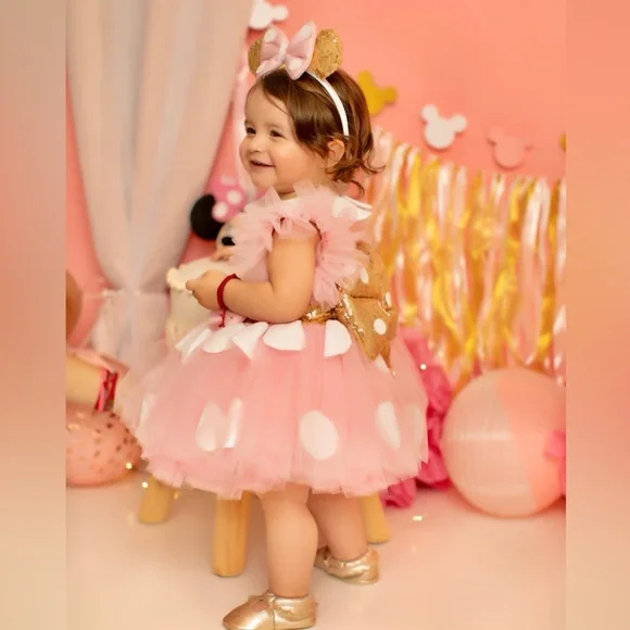 Minnie mouse, handmade dress size 12 months Kids